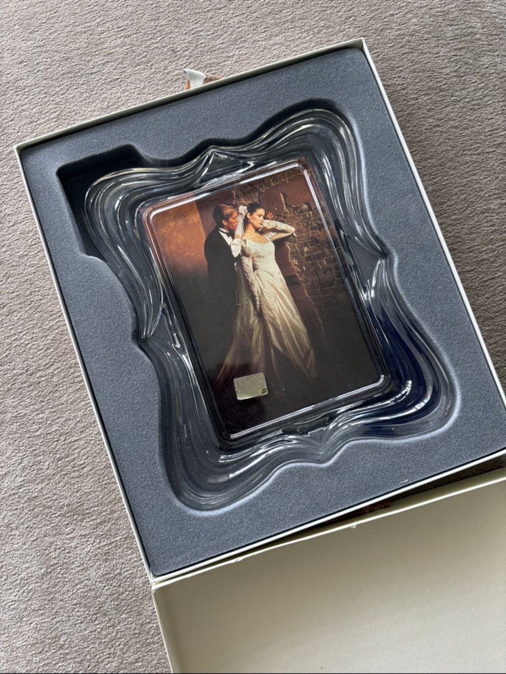 Mikasa Crystal Decorative Glass Picture Frame - Vintage